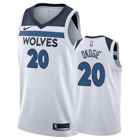 timberwolves white jersey